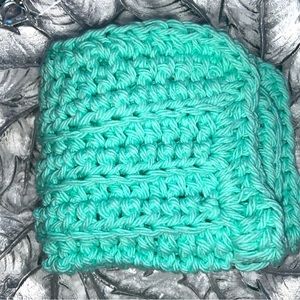 HAND CRAFTED Crocheted Colorful 100% Cotton All Purpose Wash or Dish Cloth